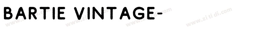 Bartie Vintage字体转换